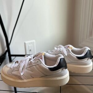 New Balance White and Black CT302 Sneakers